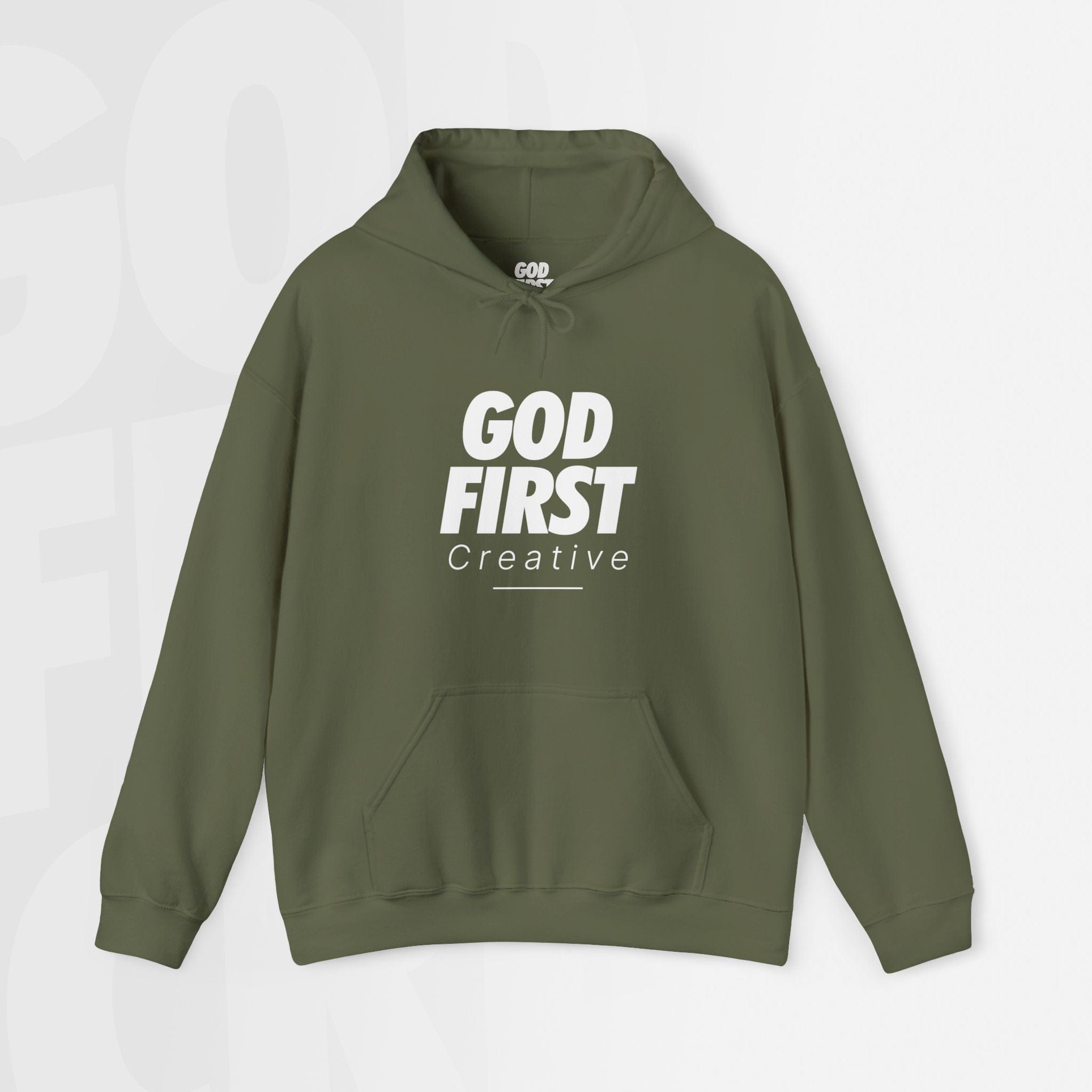 Christian Hoodie God First Creative