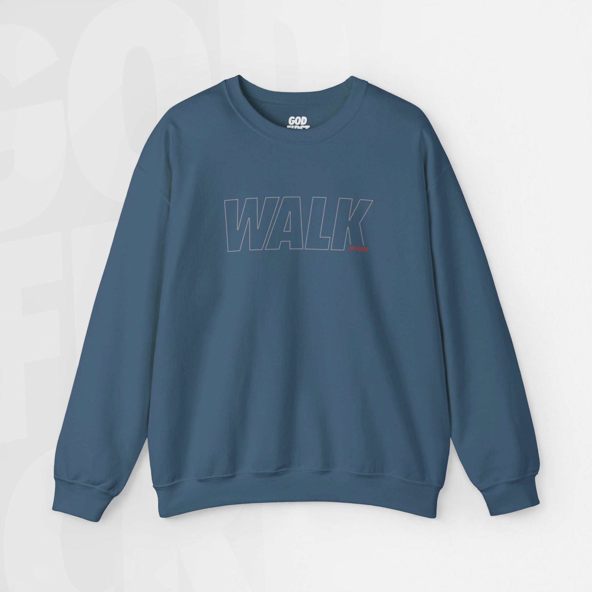 Walk By Faith - Unisex Crewneck Sweatshirt