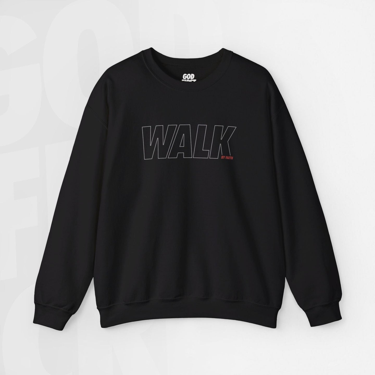 Walk By Faith - Unisex Crewneck Sweatshirt