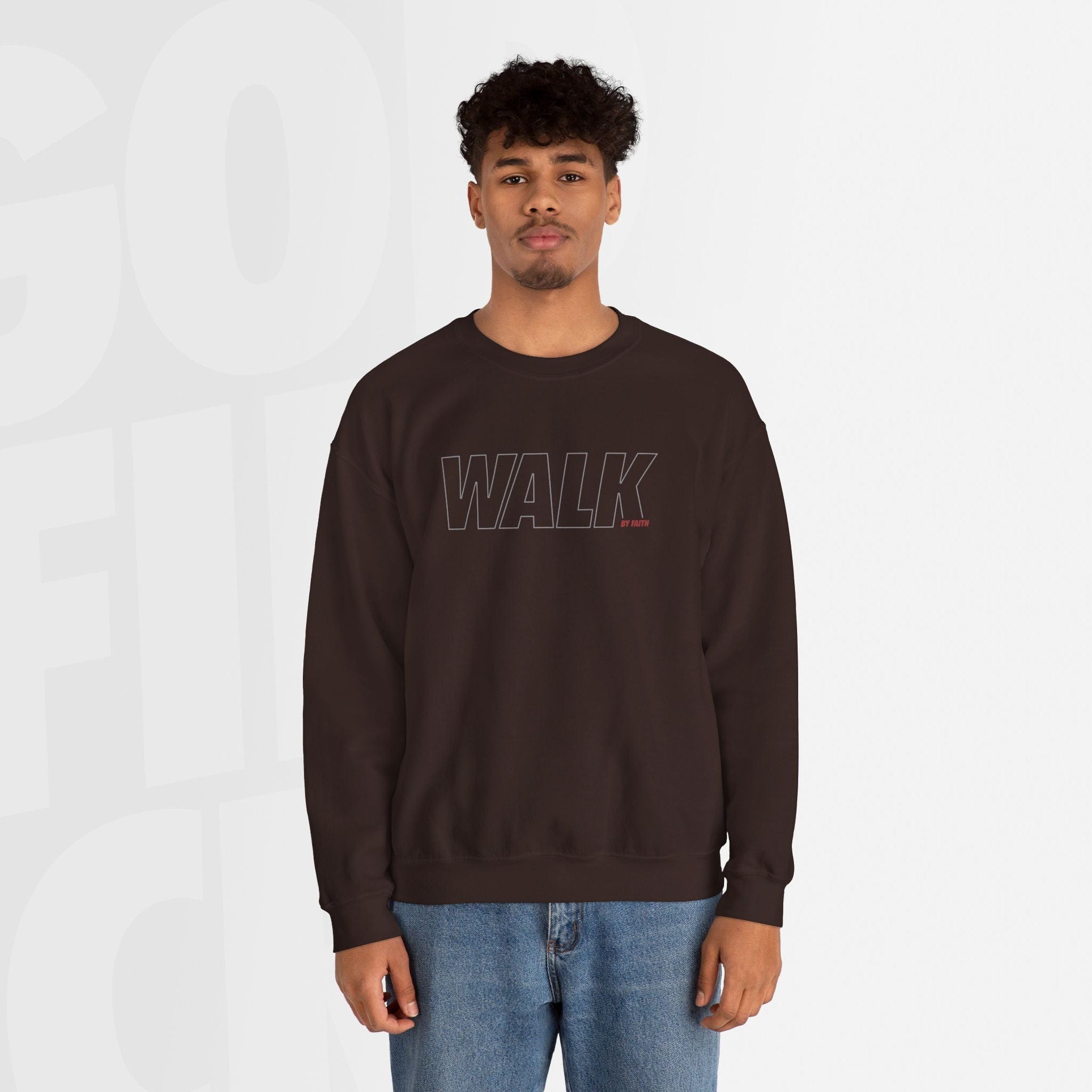 Walk By Faith - Unisex Crewneck Sweatshirt