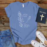 a t - shirt with the words made in the shape of a woman's