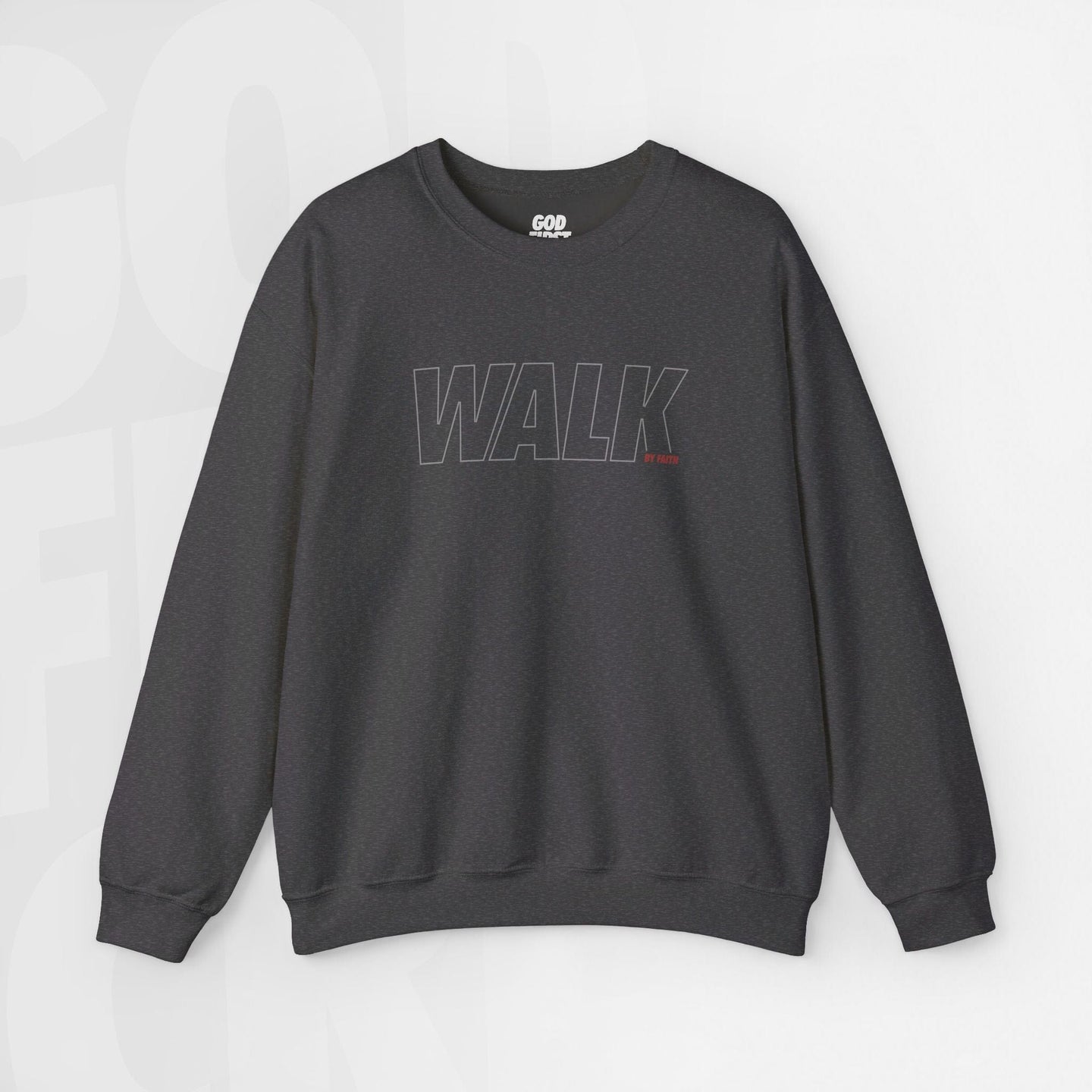 Walk By Faith - Unisex Crewneck Sweatshirt