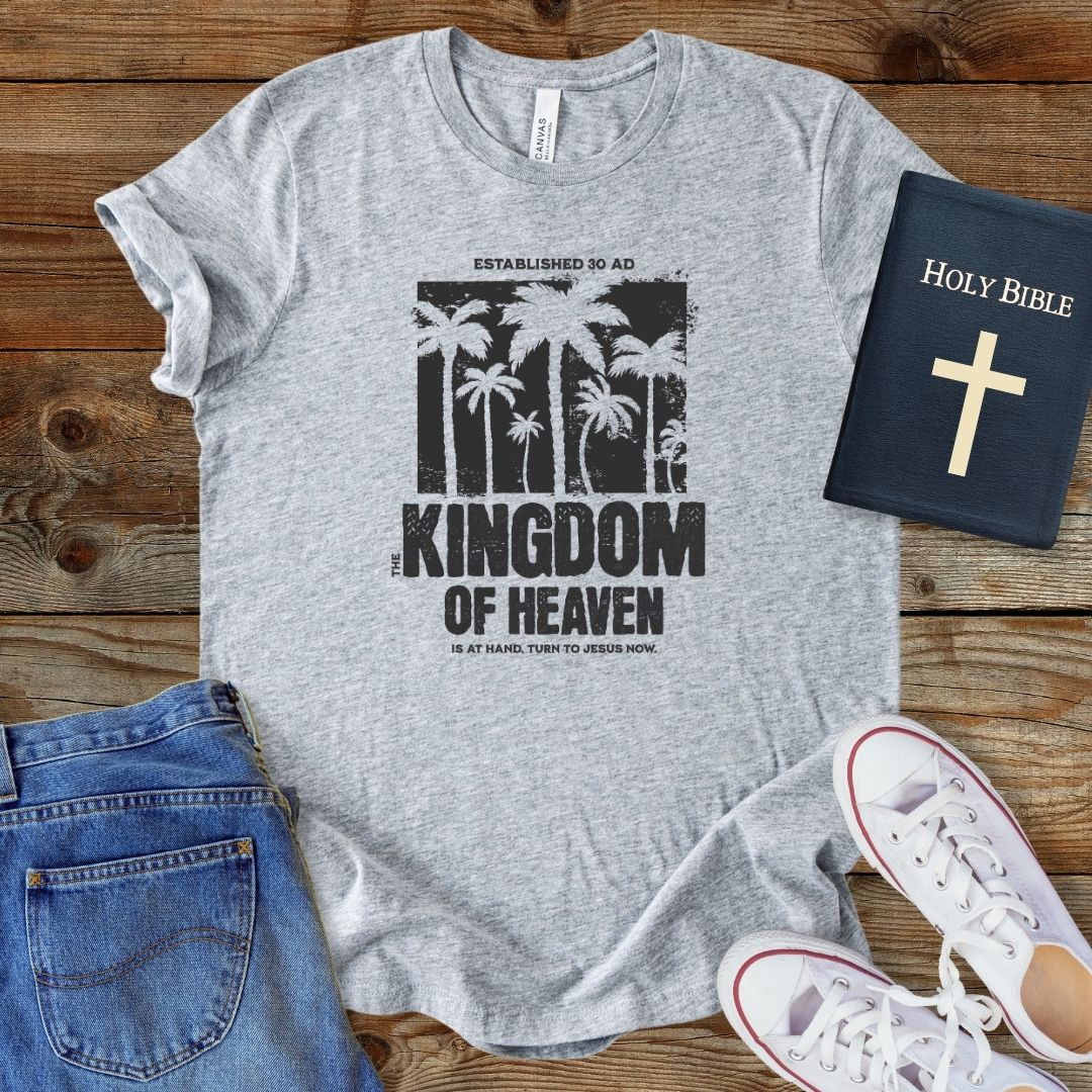 a t - shirt with the words kingdom of heaven on it