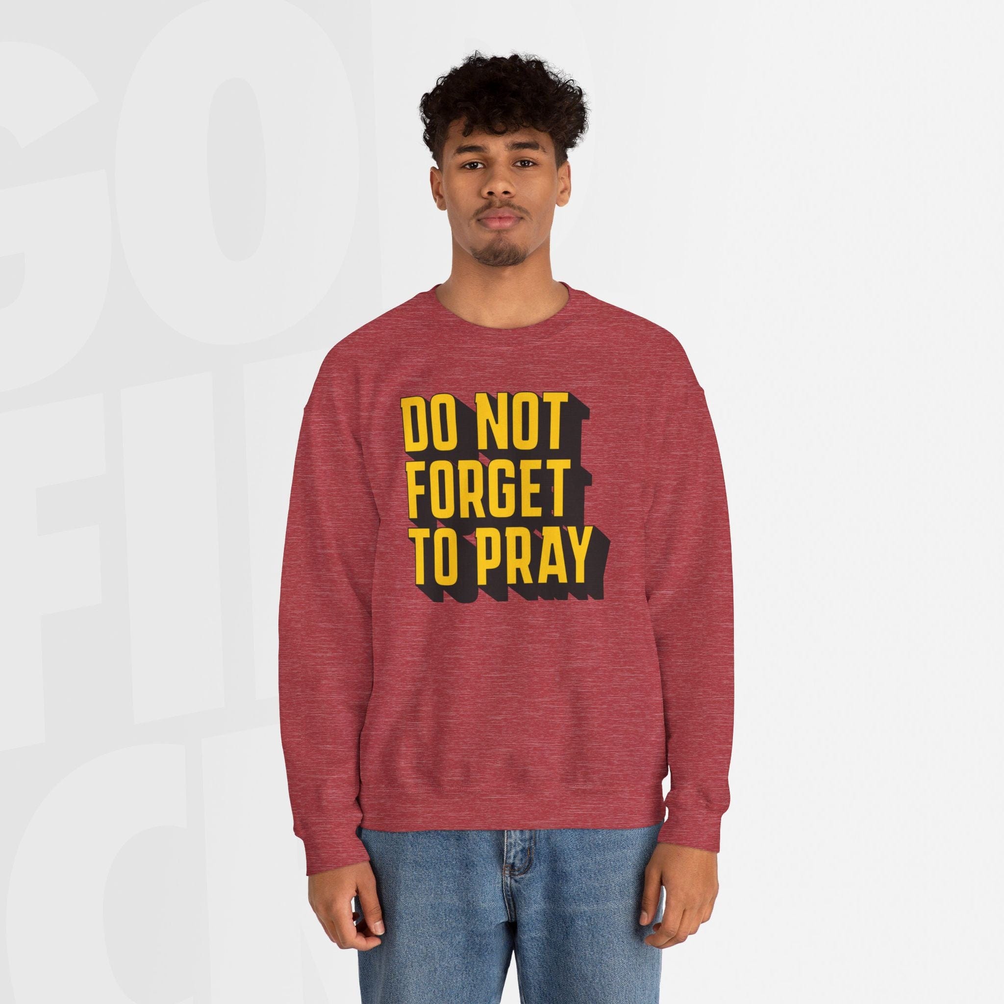 Do Not Forget To Pray - Unisex Crewneck Sweatshirt