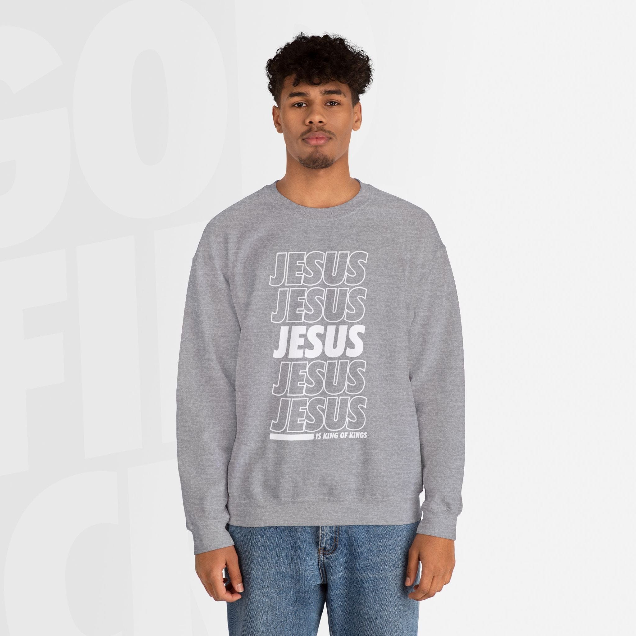 Jesus Is King Of Kings - Unisex Crewneck Sweatshirt