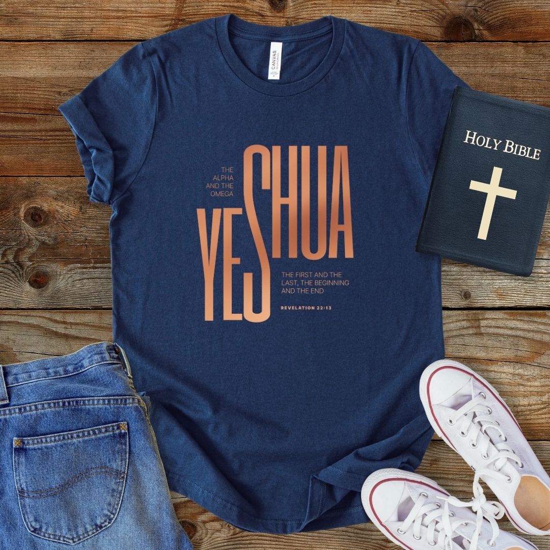 a t - shirt with the words yeshua on it