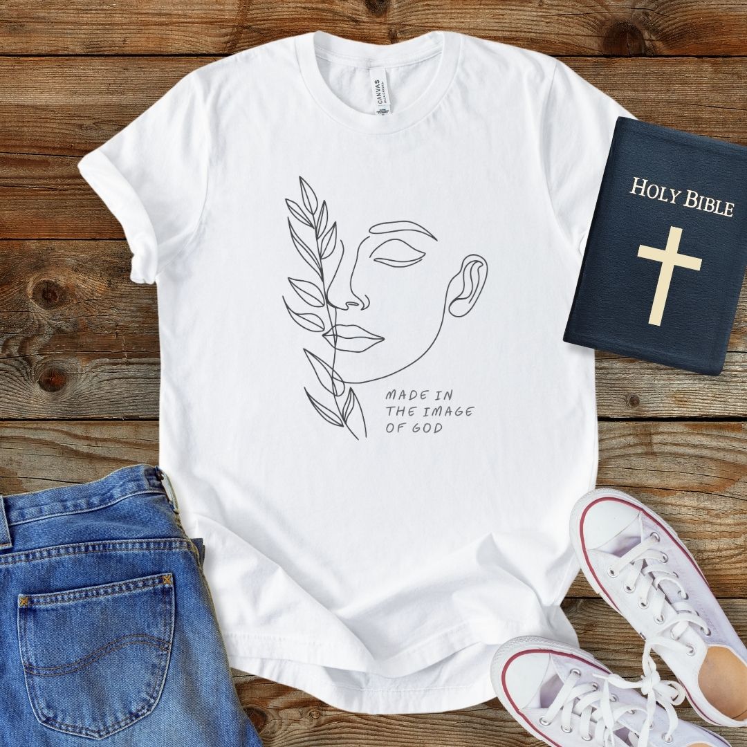 a t - shirt with a picture of a woman's face on it