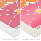 a close up of two pictures of a flower