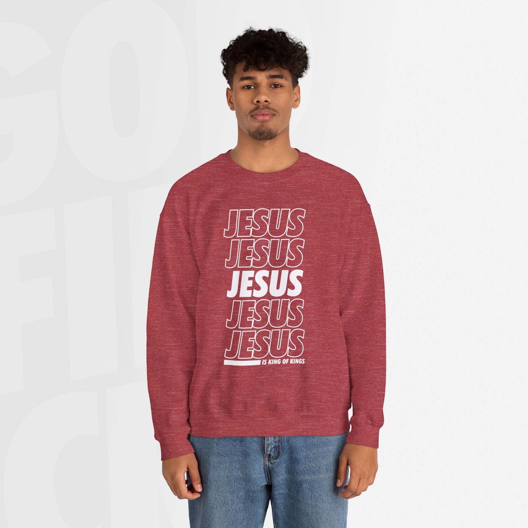 Jesus Is King Of Kings - Unisex Crewneck Sweatshirt