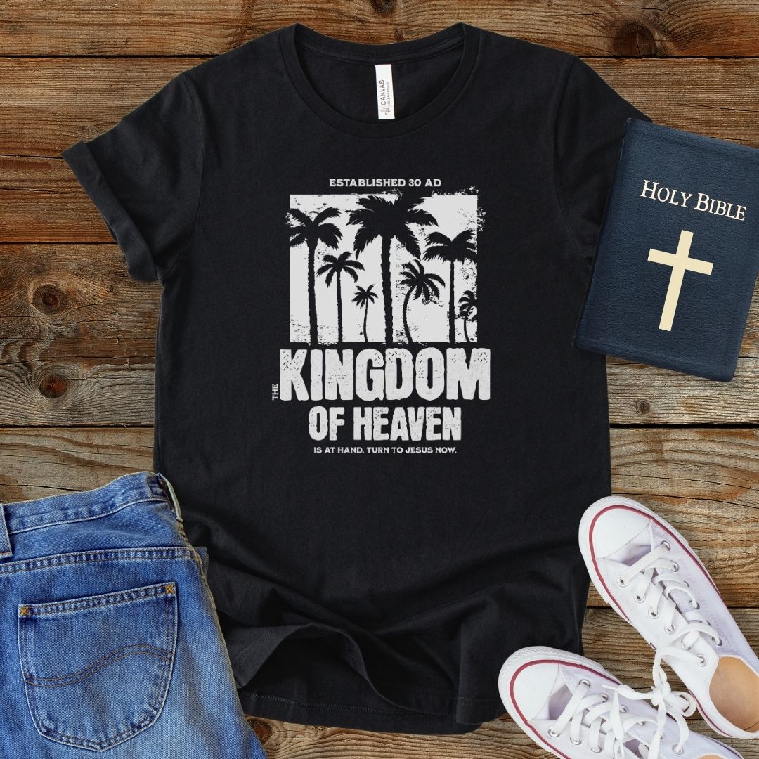 a t - shirt with the words kingdom of heaven on it