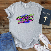a grey t - shirt with the words kings and queens printed on it